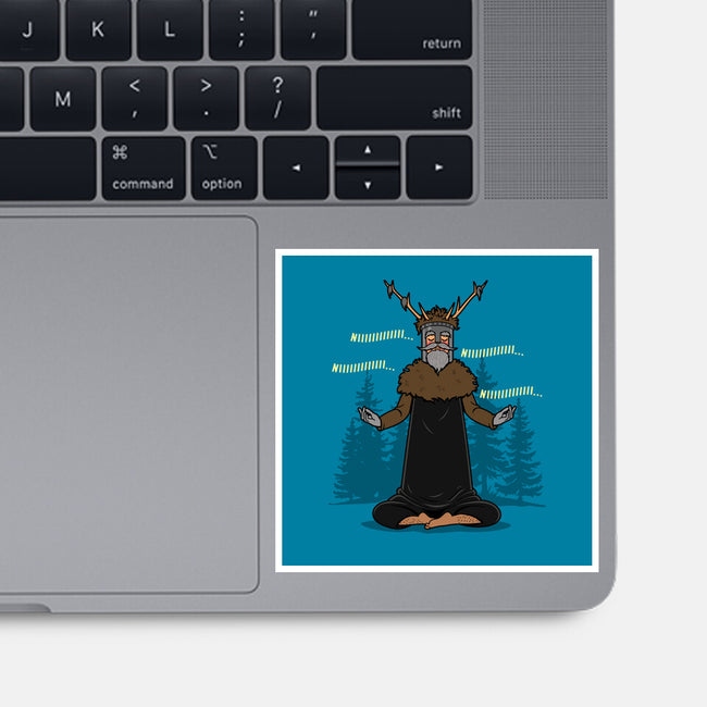 The Knight Who Practices Yoga-None-Glossy-Sticker-Boggs Nicolas