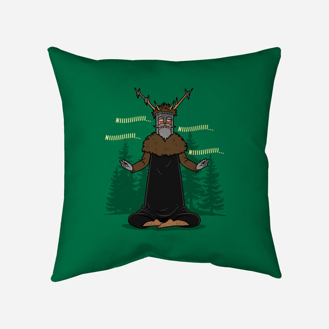 The Knight Who Practices Yoga-None-Removable Cover w Insert-Throw Pillow-Boggs Nicolas