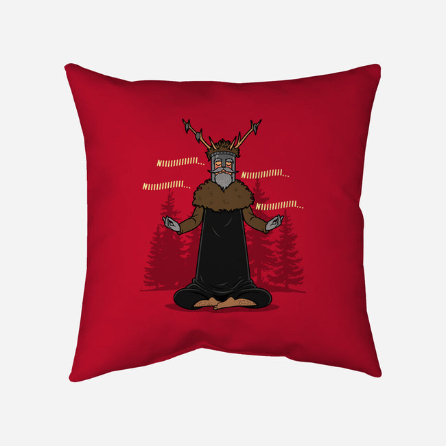 The Knight Who Practices Yoga-None-Removable Cover w Insert-Throw Pillow-Boggs Nicolas