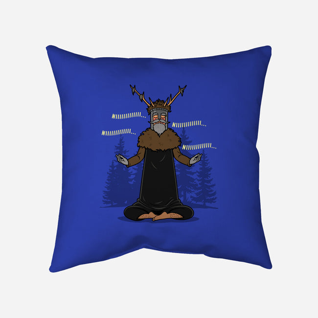 The Knight Who Practices Yoga-None-Removable Cover w Insert-Throw Pillow-Boggs Nicolas
