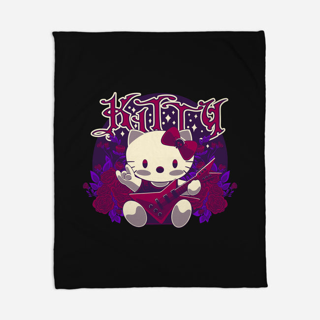 Nu Metal Cat-None-Fleece-Blanket-rmatix