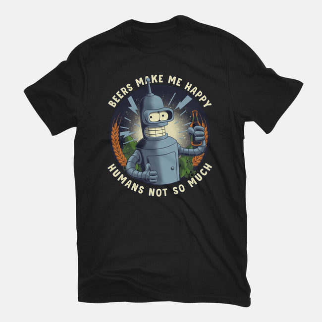 Beers Make Me Happy-Mens-Premium-Tee-rmatix