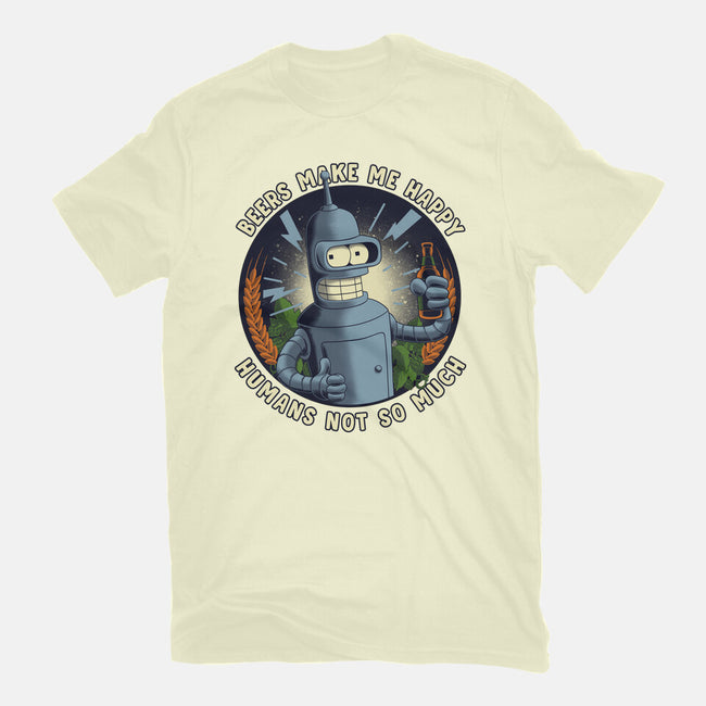 Beers Make Me Happy-Mens-Basic-Tee-rmatix