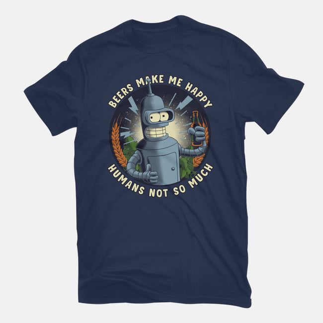 Beers Make Me Happy-Mens-Premium-Tee-rmatix