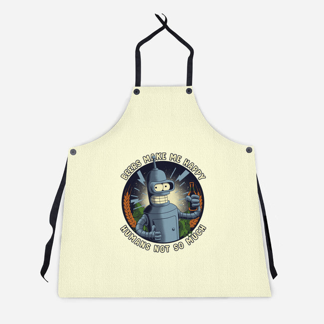 Beers Make Me Happy-Unisex-Kitchen-Apron-rmatix