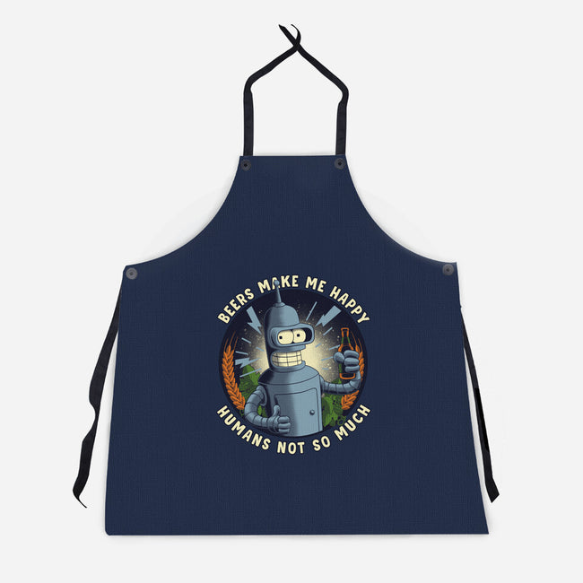 Beers Make Me Happy-Unisex-Kitchen-Apron-rmatix