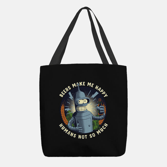 Beers Make Me Happy-None-Basic Tote-Bag-rmatix