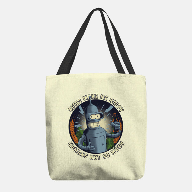 Beers Make Me Happy-None-Basic Tote-Bag-rmatix