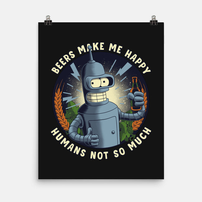 Beers Make Me Happy-None-Matte-Poster-rmatix