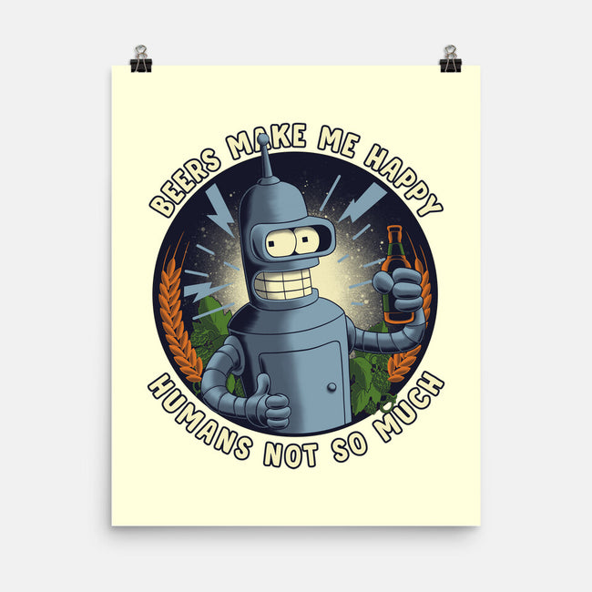 Beers Make Me Happy-None-Matte-Poster-rmatix