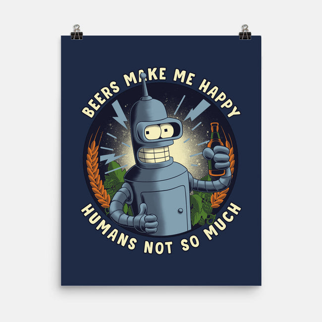Beers Make Me Happy-None-Matte-Poster-rmatix