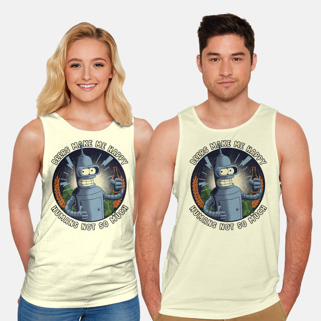 Beers Make Me Happy-Unisex-Basic-Tank-rmatix