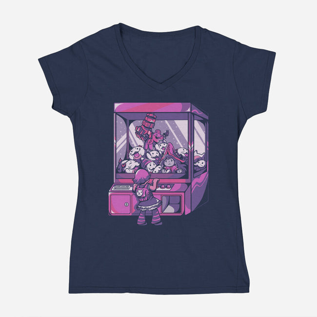 Grab Your Legend-Womens-V-Neck-Tee-yumie