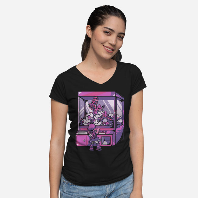 Grab Your Legend-Womens-V-Neck-Tee-yumie