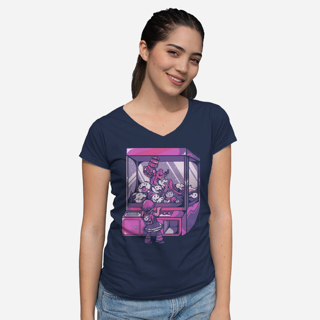 Grab Your Legend-Womens-V-Neck-Tee-yumie