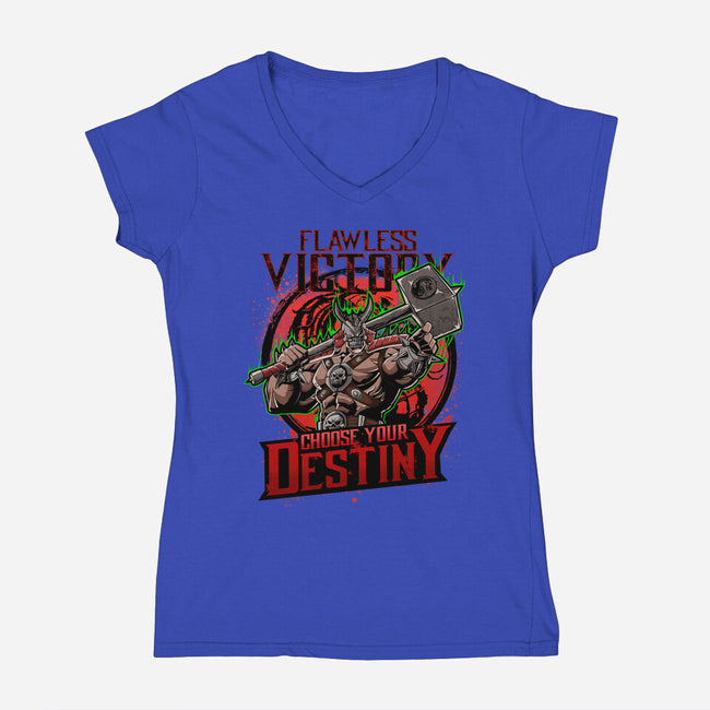 Choose Your Destiny-Womens-V-Neck-Tee-Diego Oliver