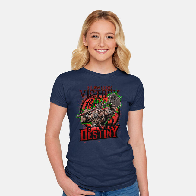 Choose Your Destiny-Womens-Fitted-Tee-Diego Oliver