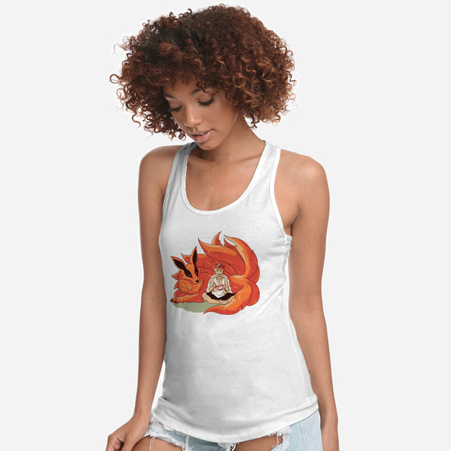 Forest Ninja-Womens-Racerback-Tank-yumie