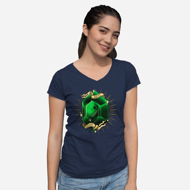 Stay Rupees-Womens-V-Neck-Tee-yumie