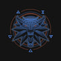 Neon Line-Art Wolfborn Crest-None-Fleece-Blanket-Astrobot Invention