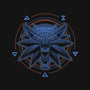 Neon Line-Art Wolfborn Crest-Mens-Heavyweight-Tee-Astrobot Invention
