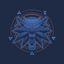 Neon Line-Art Wolfborn Crest-Unisex-Basic-Tee-Astrobot Invention