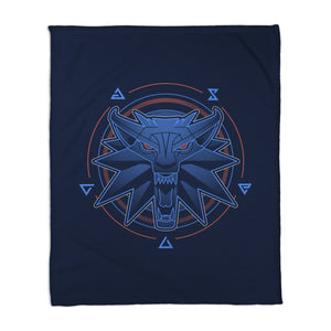 Neon Line-Art Wolfborn Crest