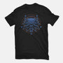 Neon Line-Art Wolfborn Crest-Unisex-Basic-Tee-Astrobot Invention
