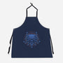 Neon Line-Art Wolfborn Crest-Unisex-Kitchen-Apron-Astrobot Invention