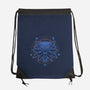 Neon Line-Art Wolfborn Crest-None-Drawstring-Bag-Astrobot Invention
