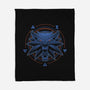 Neon Line-Art Wolfborn Crest-None-Fleece-Blanket-Astrobot Invention