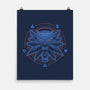 Neon Line-Art Wolfborn Crest-None-Matte-Poster-Astrobot Invention