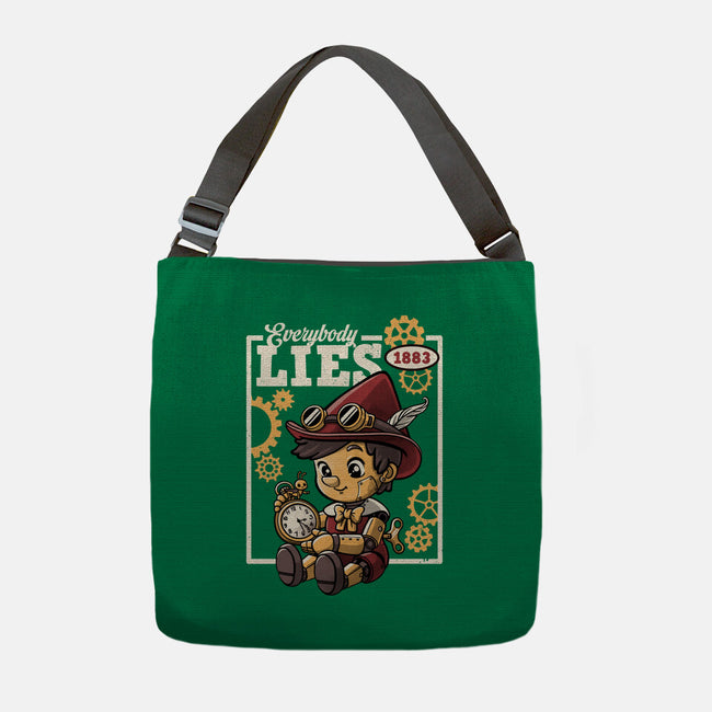 Pinocchio Steampunk Lies-None-Adjustable Tote-Bag-NemiMakeit
