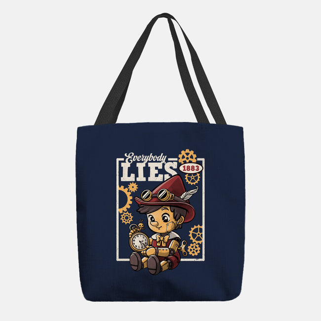 Pinocchio Steampunk Lies-None-Basic Tote-Bag-NemiMakeit