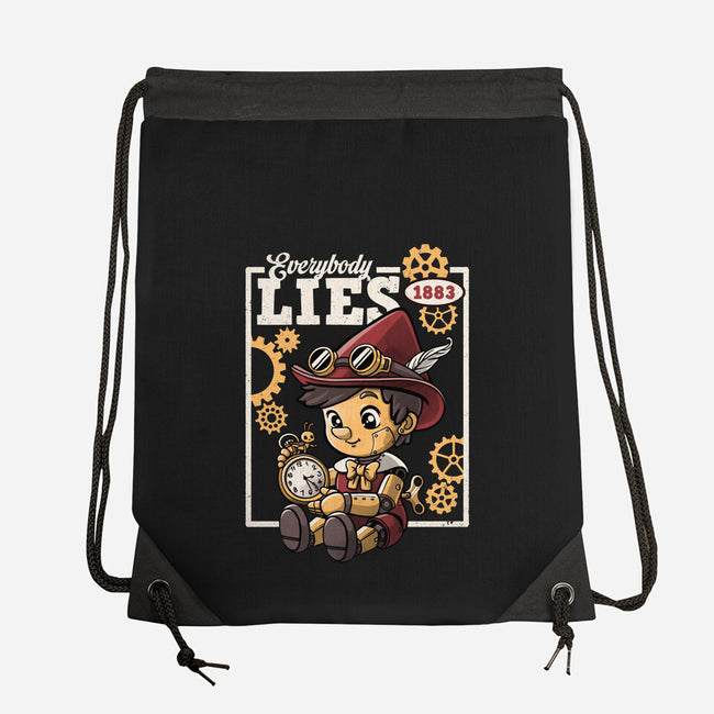 Pinocchio Steampunk Lies-None-Drawstring-Bag-NemiMakeit