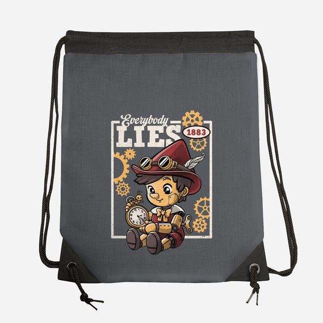 Pinocchio Steampunk Lies-None-Drawstring-Bag-NemiMakeit
