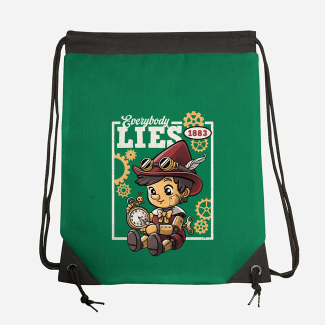 Pinocchio Steampunk Lies-None-Drawstring-Bag-NemiMakeit