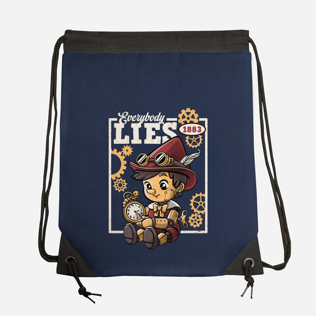 Pinocchio Steampunk Lies-None-Drawstring-Bag-NemiMakeit