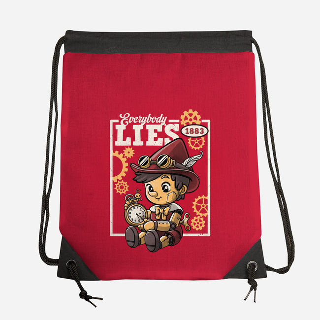 Pinocchio Steampunk Lies-None-Drawstring-Bag-NemiMakeit