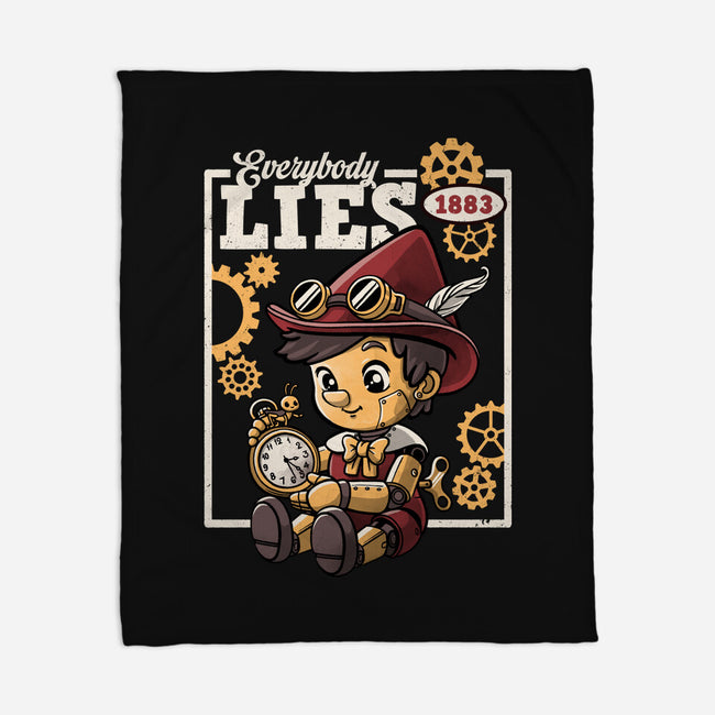 Pinocchio Steampunk Lies-None-Fleece-Blanket-NemiMakeit