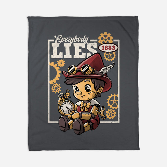 Pinocchio Steampunk Lies-None-Fleece-Blanket-NemiMakeit
