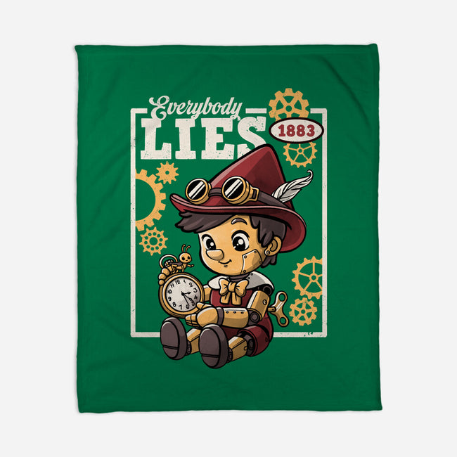 Pinocchio Steampunk Lies-None-Fleece-Blanket-NemiMakeit