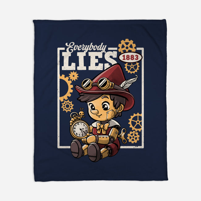 Pinocchio Steampunk Lies-None-Fleece-Blanket-NemiMakeit
