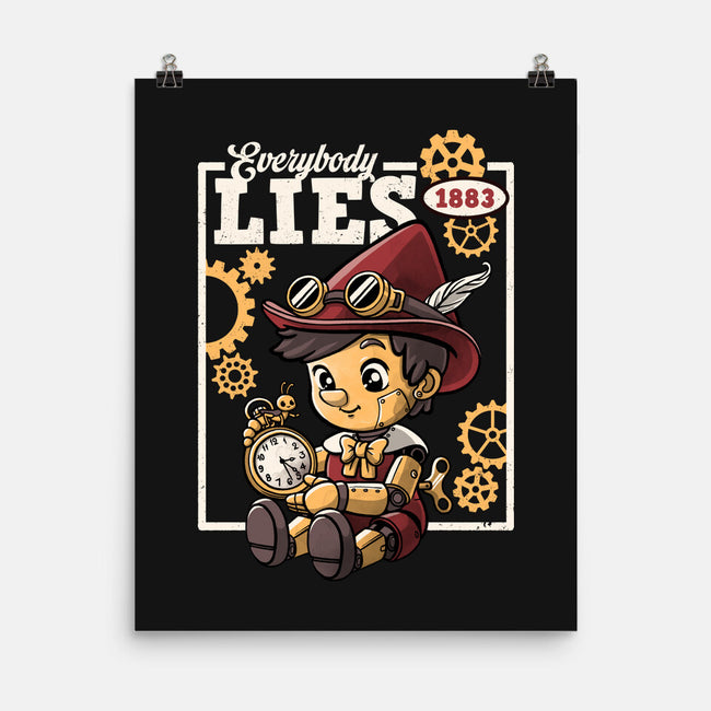 Pinocchio Steampunk Lies-None-Matte-Poster-NemiMakeit