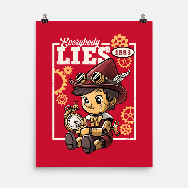 Pinocchio Steampunk Lies-None-Matte-Poster-NemiMakeit