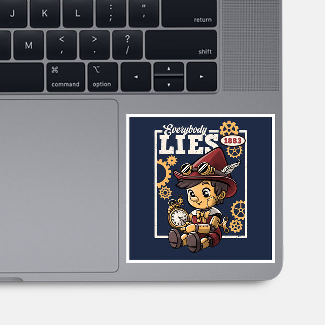 Pinocchio Steampunk Lies-None-Glossy-Sticker-NemiMakeit