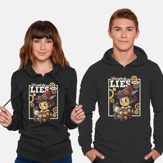 Pinocchio Steampunk Lies-Unisex-Pullover-Sweatshirt-NemiMakeit