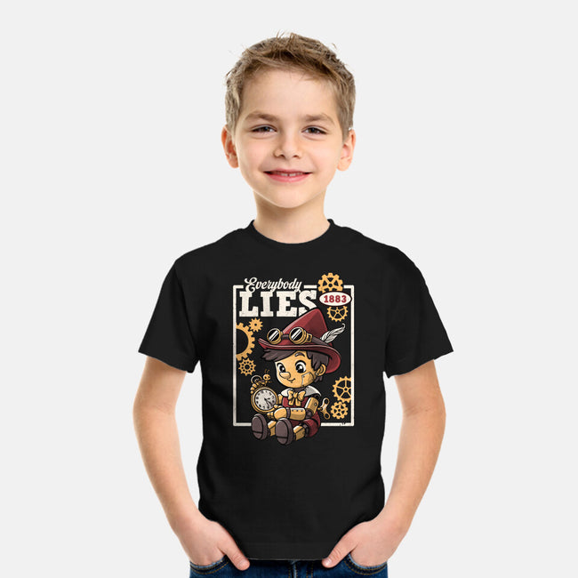 Pinocchio Steampunk Lies-Youth-Basic-Tee-NemiMakeit