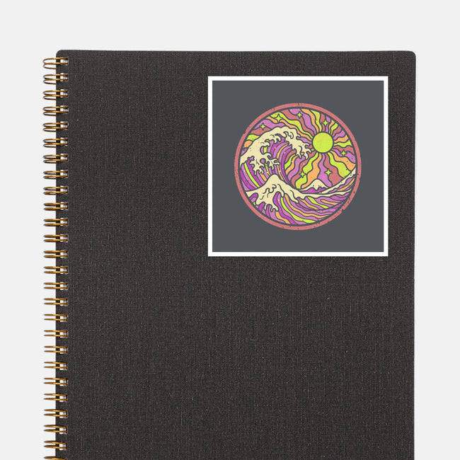 The Groovy Wave-None-Glossy-Sticker-retrodivision