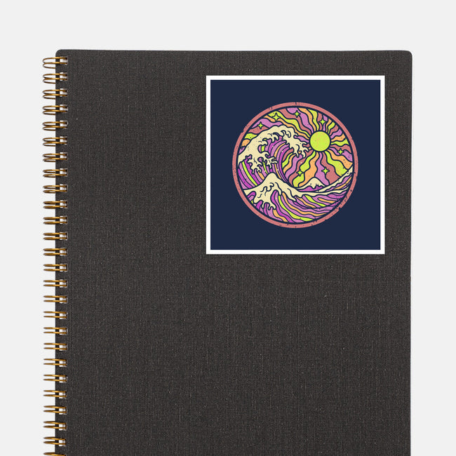 The Groovy Wave-None-Glossy-Sticker-retrodivision